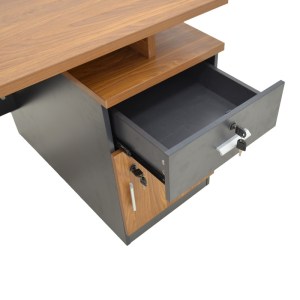 pak-246-000025-5 ΓΡΑΦΕΙΟ ΕΡΓΑΣΙΑΣ ΕΠΑΓΓΕΛΜΑΤΙΚΟ OSCAR PAKOWORLD ΣΕ ΚΑΡΥΔΙ-ΑΝΘΡΑΚΙ ΑΠΟΧΡΩΣΗ 150X80X76ΕΚ
