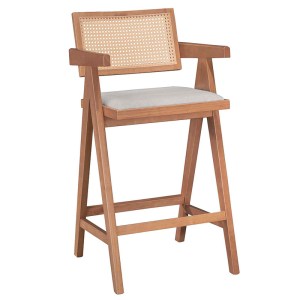 pak-247-000018-3 ΤΡΑΠΕΖΑΡΙΑ ΜΠΑΡ WINSLOW I PAKOWORLD ΣΕΤ 7ΤΕΜ ΞΥΛΟ RUBBERWOOD ΑΝΟΙΧΤΟ ΚΑΡΥΔΙ 120X45X100ΕΚ
