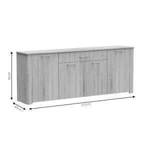 pak-248-000007-3 ΜΠΟΥΦΕΣ KINLEY PAKOWORLD SONOMA 210X40X82ΕΚ