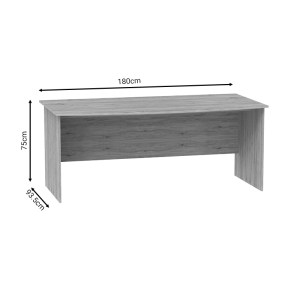 pak-248-000014-4 ΓΡΑΦΕΙΟ ΕΡΓΑΣΙΑΣ ΕΠΑΓΓΕΛΜΑΤΙΚΟ ANZE PAKOWORLD ΦΥΣΙΚΟ ΜΕΛΑΜΙΝΗΣ 180X93.5X75ΕΚ