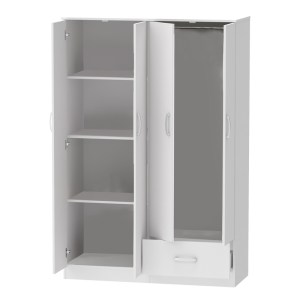 pak-248-000023-1 ΝΤΟΥΛΑΠΑ ΡΟΥΧΩΝ ΤΕΤΡΑΦΥΛΛΗ KARTER PAKOWORLD ΛΕΥΚΟ ΜΕΛΑΜΙΝΗΣ 121X48X180ΕΚ