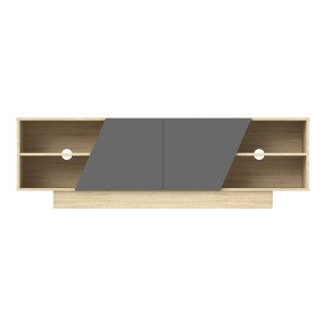 pak-248-000030-4 ΕΠΙΠΛΟ ΤΗΛΕΟΡΑΣΗΣ STEVIE PAKOWORLD SONOMA-ΑΝΘΡΑΚΙ 160X40X50ΕΚ