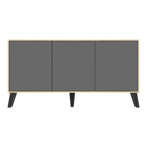 pak-248-000034-4 ΜΠΟΥΦΕΣ BILLIE PAKOWORLD SONOMA-ΑΝΘΡΑΚΙ149X40X77ΕΚ