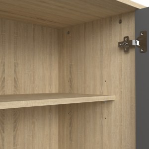 pak-248-000034-5 ΜΠΟΥΦΕΣ BILLIE PAKOWORLD SONOMA-ΑΝΘΡΑΚΙ149X40X77ΕΚ