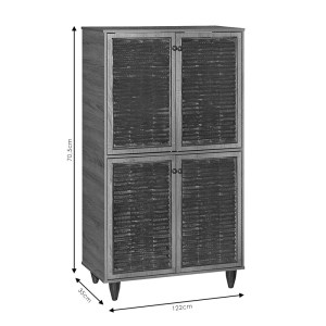 pak-249-000017-3 ΠΑΠΟΥΤΣΟΘΗΚΗ-ΝΤΟΥΛΑΠΙ RONAN PAKOWORLD ΧΡΩΜΑ ΦΥΣΙΚΟ ASO 70.5X35X122ΕΚ