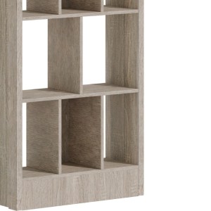 pak-249-000049-3 ΒΙΒΛΙΟΘΗΚΗ DIVIDRE PAKOWORLD SONOMA OAK ΜΕΛΑΜΙΝΗΣ 80X30X181ΕΚ