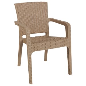 pak-253-000058-2 ΤΡΑΠΕΖΑΡΙΑ EXPLORE-HALCYON PAKOWORLD ΣΕΤ 7ΤΕΜ PP CAPPUCCINO 150X90X73,5ΕΚ