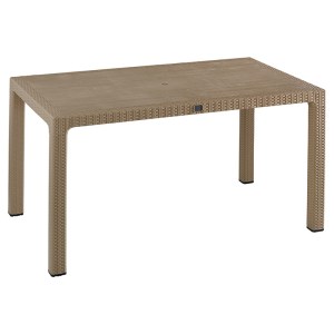 pak-253-000065-1 ΤΡΑΠΕΖΑΡΙΑ EXPLORE-CONFIDENT PAKOWORLD ΣΕΤ 5ΤΕΜ PP CAPPUCCINO 150X90X73,5ΕΚ.