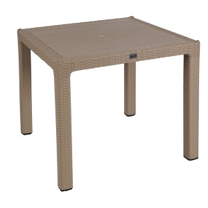 pak-253-000076-1 ΤΡΑΠΕΖΑΡΙΑ EXPLORE-CONFIDENT PAKOWORLD ΣΕΤ 3ΤΕΜ PP CAPPUCCINO 90X90X73,5ΕΚ