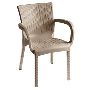 pak-253-000100-2 ΤΡΑΠΕΖΑΡΙΑ ΚΗΠΟΥ GROOVY-FESTIVE PAKOWORLD ΣΕΤ 3ΤΕΜ PP CAPPUCCINO 80X80X74,5ΕΚ.