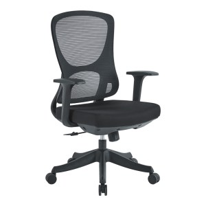 pak-254-000016 ΚΑΡΕΚΛΑ ΓΡΑΦΕΙΟΥ ΕΡΓΑΣΙΑΣ LITULO PAKOWORLD ΥΦΑΣΜΑ MESH ΜΑΥΡΟ 51X50.5X98/106ΕΚ