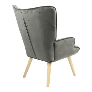 pak-255-000023-2 ΠΟΛΥΘΡΟΝΑ FLUFFY PAKOWORLD ΒΕΛΟΥΔΟ ΑΝΘΡΑΚΙ-ΦΥΣΙΚΟ ΠΟΔΙ 75X69X96ΕΚ