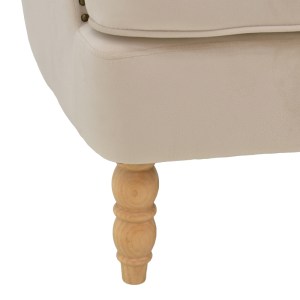 pak-255-000064-7 ΠΟΛΥΘΡΟΝΑ KEISI PAKOWORLD ΚΡΕΜ ΒΕΛΟΥΔΟ-ΠΟΔΙ ΦΥΣΙΚΟ ΞΥΛΟ 81.5X84X92.5ΕΚ