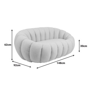 pak-255-000073-6 ΚΑΝΑΠΕΣ 2ΘΕΣΙΟΣ YANNICK PAKOWORLD ΜΠΟΥΚΛΕ ΥΦΑΣΜΑ ΣΕ ΜΠΕΖ ΑΠΟΧΡΩΣΗ 148X92X62ΕΚ