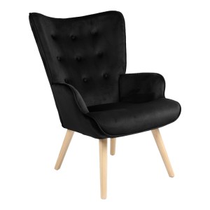 pak-255-000086 ΠΟΛΥΘΡΟΝΑ FLUFFY PAKOWORLD ΒΕΛΟΥΔΟ ΜΑΥΡΟ-ΞΥΛΙΝΟ ΠΟΔΙ ΣΕ ΦΥΣΙΚΗ ΑΠΟΧΡΩΣΗ 75X69X96ΕΚ