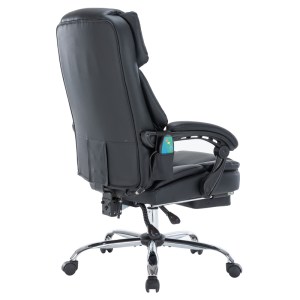 pak-256-000004-3 ΚΑΡΕΚΛΑ ΓΡΑΦΕΙΟΥ ΔΙΕΥΘΥΝΤΗ THRIVE PAKOWORLD PREMIUM QUALITY ΜΗΧΑΝΙΣΜΟΣ MASSAGE-ΘΕΡΜΑΙΝΟΜΕΝΗ ΠΛΑΤΗ PU ΜΑΥΡΟ