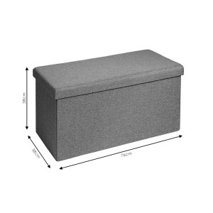 pak-257-000001-1 ΣΚΑΜΠΟ-ΜΠΑΟΥΛΟ GREATNESS PAKOWORLD ΥΦΑΣΜΑ ΓΚΡΙ 76X38X38ΕΚ