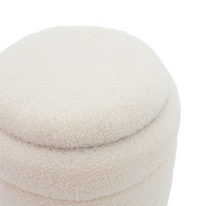 pak-257-000014-2 ΣΚΑΜΠΟ-ΜΠΑΟΥΛΟ DAZZLE PAKOWORLD ΥΦΑΣΜΑ CREAM-ΧΡΥΣΟ Φ36X44ΕΚ