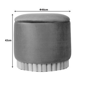 pak-257-000048-3 ΣΚΑΜΠΟ-ΜΠΑΟΥΛΟ TERINA PAKOWORLD ΒΕΛΟΥΔΟ ΚΡΕΜ Φ46X42ΕΚ