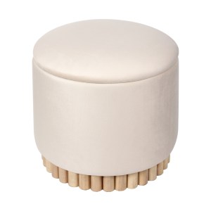 pak-257-000048 ΣΚΑΜΠΟ-ΜΠΑΟΥΛΟ TERINA PAKOWORLD ΒΕΛΟΥΔΟ ΚΡΕΜ Φ46X42ΕΚ