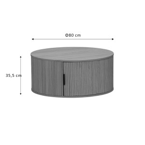 pak-260-000009-3 ΤΡΑΠΕΖΙ ΣΑΛΟΝΙΟΥ SCANDI PAKOWORLD MDF ΦΥΣΙΚΟ Φ80X35.5ΕΚ
