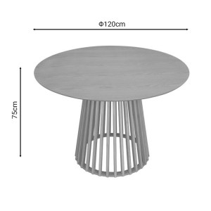 pak-260-000015-4 ΤΡΑΠΕΖΙ DOMONIC PAKOWORLD ΦΥΣΙΚΟ Φ120X75ΕΚ