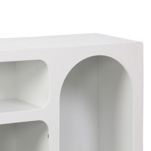 pak-260-000038-2 ΜΠΟΥΦΕΣ EMERSI PAKOWORLD ΜΕ ΡΑΦΙΑ MDF ΣΕ ΛΕΥΚΗ ΑΠΟΧΡΩΣΗ 164X34X76ΕΚ