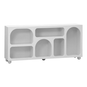 pak-260-000038 ΜΠΟΥΦΕΣ EMERSI PAKOWORLD ΜΕ ΡΑΦΙΑ MDF ΣΕ ΛΕΥΚΗ ΑΠΟΧΡΩΣΗ 164X34X76ΕΚ