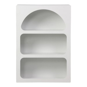 pak-260-000039-1 ΒΙΒΛΙΟΘΗΚΗ-ΡΑΦΙΕΡΑ EMERSI PAKOWORLD MDF ΣΕ ΛΕΥΚΗ ΑΠΟΧΡΩΣΗ 70X35X100ΕΚ