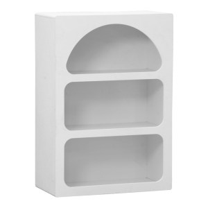 pak-260-000039 ΒΙΒΛΙΟΘΗΚΗ-ΡΑΦΙΕΡΑ EMERSI PAKOWORLD MDF ΣΕ ΛΕΥΚΗ ΑΠΟΧΡΩΣΗ 70X35X100ΕΚ