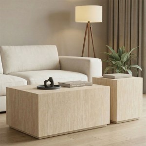 pak-260-000044 ΒΟΗΘΗΤΙΚΑ ΤΡΑΠΕΖΙΑ SANDU PAKOWORLD ΣΕΤ 2ΤΕΜ MDF ΣΕ ΟΨΗ ΤΡΑΒΕΡΤΙΝΑΣ