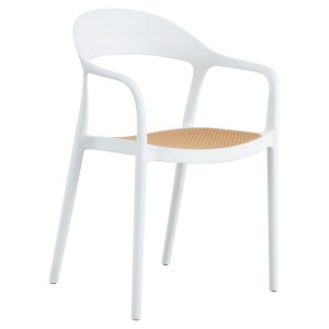 pak-262-000005 ΠΟΛΥΘΡΟΝΑ EMBER PAKOWORLD ΜΕ UV PROTECTION PP ΜΠΕΖ- ΛΕΥΚΟ 52.5X56.5X81ΕΚ.