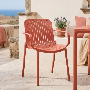 pak-262-000063 ΠΟΛΥΘΡΟΝΑ TERAGI ΣΤΟΙΒΑΖΟΜΕΝΗ PAKOWORLD PP ΜΕ UV PROTECTION TERRACOTTA 59X57X82ΕΚ