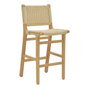 pak-263-000008 ΣΚΑΜΠΟ ΜΠΑΡ JULIEN PAKOWORLD RUBBERWOOD ΦΥΣΙΚΟ-ΕΔΡΑ ΦΥΣΙΚΟ ΣΧΟΙΝΙ 45X46X95ΕΚ