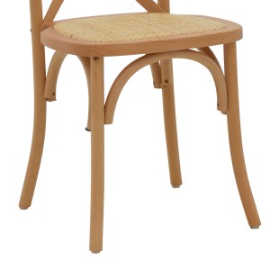 pak-263-000020-7 ΚΑΡΕΚΛΑ DYLON PAKOWORLD ΣΤΟΙΒΑΖΟΜΕΝΗ ΚΑΡΥΔΙ ΞΥΛΟ ΟΞΙΑΣ-ΕΔΡΑ ΦΥΣΙΚΟ RATTAN 48X52X89ΕΚ