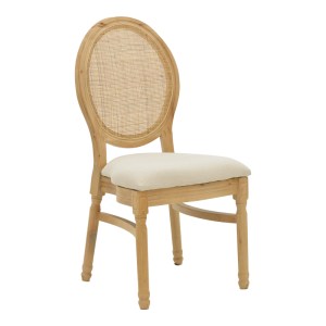 pak-263-000032 ΚΑΡΕΚΛΑ CANCO PAKOWORLD ΦΥΣΙΚΟ RUBBERWOOD-ΦΥΣΙΚΟ RATTAN 50X55X98ΕΚ