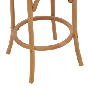 pak-263-000039-7 ΣΚΑΜΠΟ ΜΠΑΡ THONET PAKOWORLD ΦΥΣΙΚΟ ΞΥΛΟ ΟΞΙΑΣ-ΕΔΡΑ ΦΥΣΙΚΟ RATTAN 41X50X105ΕΚ
