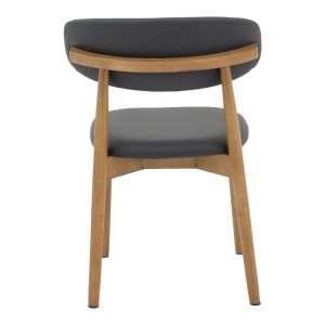 pak-263-000051-4 ΚΑΡΕΚΛΑ UBENE PAKOWORLD RUBBERWOOD ΚΑΙ PU ΣΕ ΚΑΡΥΔΙ ΚΑΙ ΜΑΥΡΟ ΑΠΟΧΡΩΣΗ 46X58X79ΕΚ