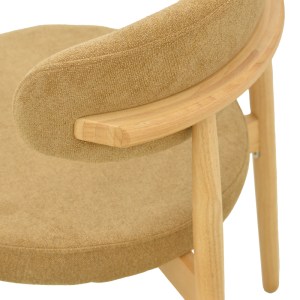 pak-263-000059-7 ΚΑΡΕΚΛΑ LUBEN PAKOWORLD ΥΦΑΣΜΑ ΚΑΦΕ - RUBBERWOOD ΣΕ ΦΥΣΙΚΗ ΑΠΟΧΡΩΣΗ 53X54X79ΕΚ