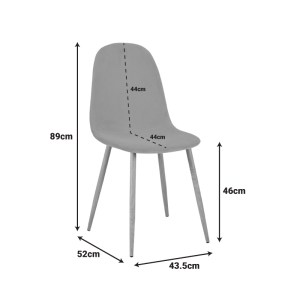 pak-270-000059-4 ΚΑΡΕΚΛΑ BELLA PAKOWORLD ΜΠΕΖ ΥΦΑΣΜΑ ΜΕ ΜΕΤΑΛΛΙΚΟ ΠΟΔΙ ΣΕ ΦΥΣΙΚΗ ΑΠΟΧΡΩΣΗ 43.5X52X89ΕΚ