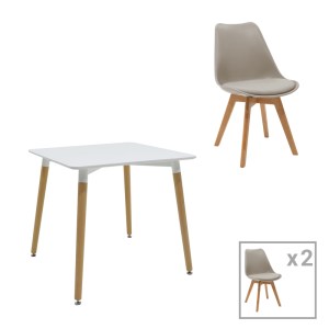 pak-271-000034 ΤΡΑΠΕΖΑΡΙΑ NATALI-GASTON ΣΕΤ 3ΤΕΜ PAKOWORLD MDF ΚΑΙ ΞΥΛΟ ΟΞΙΑΣ ΣΕ ΓΚΡΙ-ΛΕΥΚΗ-ΦΥΣΙΚΗ ΑΠΟΧΡΩΣΗ 80X80X76ΕΚ