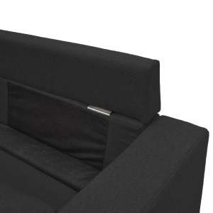 pak-272-000003-6 ΓΩΝΙΑΚΟΣ ΚΑΝΑΠΕΣ ΑΝΑΣΤΡΕΨΙΜΟΣ MANELI PAKOWORLD ΥΦΑΣΜΑ ΜΑΥΡΟ 196X138/77X82ΕΚ