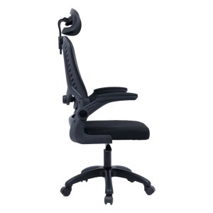 pak-275-000003-4 ΚΑΡΕΚΛΑ ΓΡΑΦΕΙΟΥ ΔΙΕΥΘΥΝΤΗ DELILAH PAKOWORLD MESH ΜΑΥΡΟ