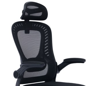 pak-275-000003-6 ΚΑΡΕΚΛΑ ΓΡΑΦΕΙΟΥ ΔΙΕΥΘΥΝΤΗ DELILAH PAKOWORLD MESH ΜΑΥΡΟ