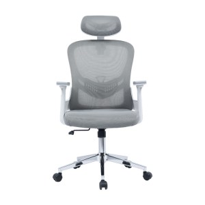 pak-275-000005-3 ΚΑΡΕΚΛΑ ΓΡΑΦΕΙΟΥ ΔΙΕΥΘΥΝΤΗ IGNATIUS PAKOWORLD MESH ΑΝΟΙΧΤΟ ΓΚΡΙ