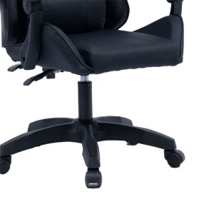 pak-275-000013-7 ΚΑΡΕΚΛΑ ΓΡΑΦΕΙΟΥ GAMING WILLIAM PAKOWORLD PU ΜΑΥΡΟ