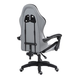pak-275-000015-2 ΚΑΡΕΚΛΑ ΓΡΑΦΕΙΟΥ GAMING GLINE PAKOWORLD ΜΑΥΡΟ-ΓΚΡΙ ΥΦΑΣΜΑ ΜΑΥΡΟ PP 60X59X118ΕΚ
