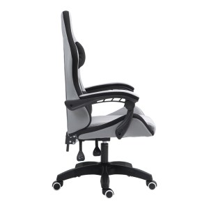pak-275-000015-4 ΚΑΡΕΚΛΑ ΓΡΑΦΕΙΟΥ GAMING GLINE PAKOWORLD ΜΑΥΡΟ-ΓΚΡΙ ΥΦΑΣΜΑ ΜΑΥΡΟ PP 60X59X118ΕΚ