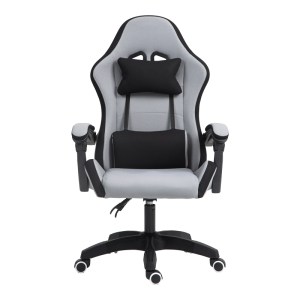 pak-275-000015-5 ΚΑΡΕΚΛΑ ΓΡΑΦΕΙΟΥ GAMING GLINE PAKOWORLD ΜΑΥΡΟ-ΓΚΡΙ ΥΦΑΣΜΑ ΜΑΥΡΟ PP 60X59X118ΕΚ