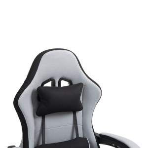 pak-275-000015-7 ΚΑΡΕΚΛΑ ΓΡΑΦΕΙΟΥ GAMING GLINE PAKOWORLD ΜΑΥΡΟ-ΓΚΡΙ ΥΦΑΣΜΑ ΜΑΥΡΟ PP 60X59X118ΕΚ